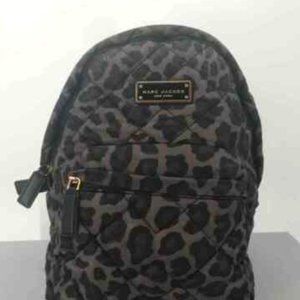 Marc Jacobs Grey Animal Print Quilted Backpack
